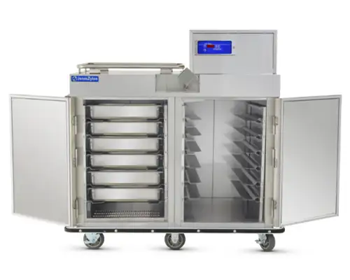 Bulk food transport cart for healthcare