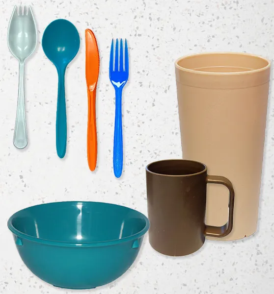 JonesZylon Copolymer Healthcare Dinnerware — Utensils, Drinkware, Plates and Bowls
