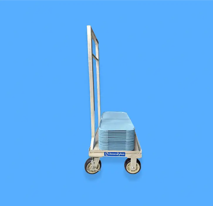 Staging cart for Optimus trays